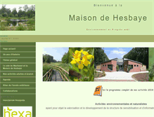 Tablet Screenshot of maisondehesbaye.be